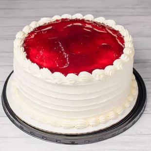 Tres Leches vanilla- Lemon with strawberry