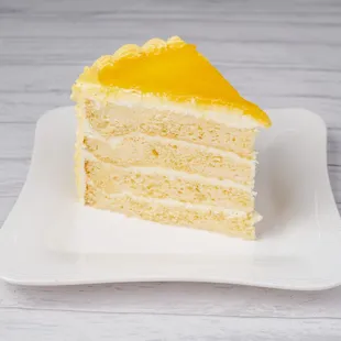 Tres Leches pineapple cake slice
