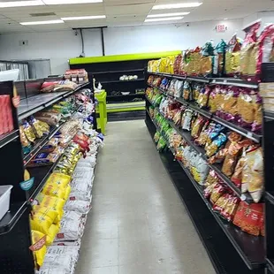 a grocery aisle