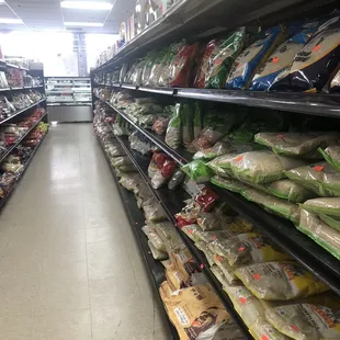 Long aisles and a lot to look through and choose from.