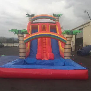 Fun in the sun 16ft tall dual waterslide.