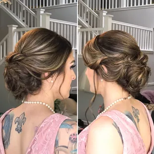 Bridal hair styling