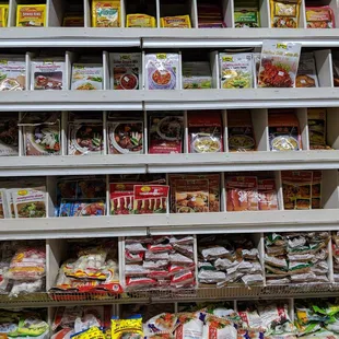 a variety of food items