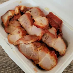 1lb Honey Char Siu. Great flavors and tasted light, but heavy. One of my favorite Char Siu.