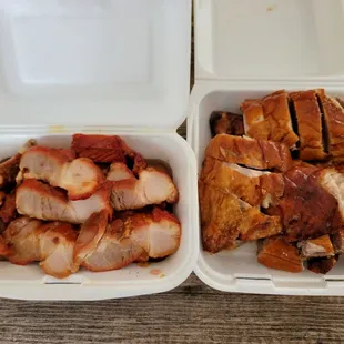 1lb Honey Char Siu and Half Cantonese Style Roasted Duck. Both were delicious!