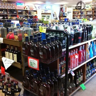 a variety of alcohols