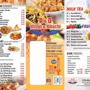 the menu