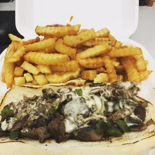 Excellent Philly cheesesteak. This one has no onions.