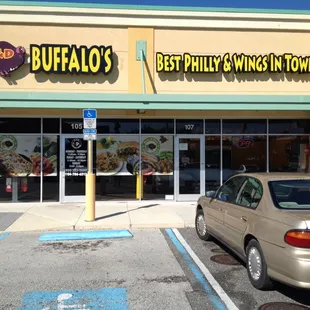 A&amp;D Buffalo's is located in the Publix shopping center with Whataburger out front.
