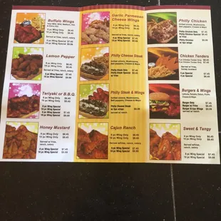 2018 menu