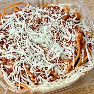 Filipino spaghetti. My husband highly recommends!