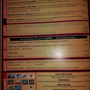 Menu page 3