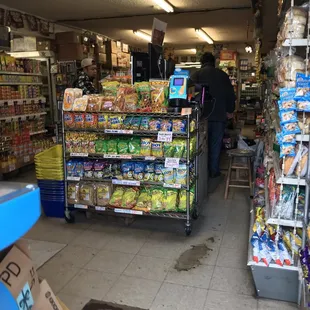 a man in a grocery store