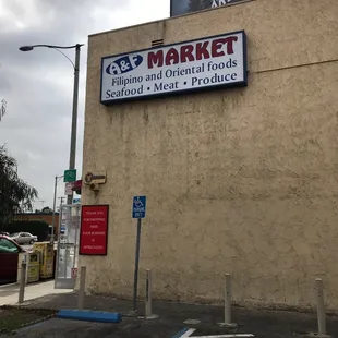 a sign on the side of a building