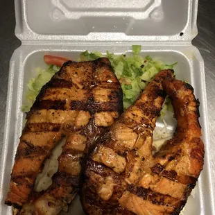 food, grilled fish, fish, seafood, grilled seafood