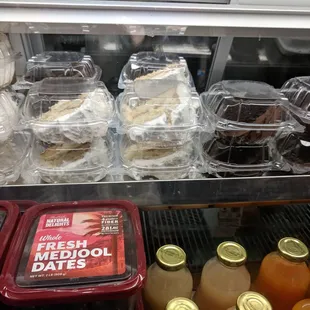 yummy desserts in the case