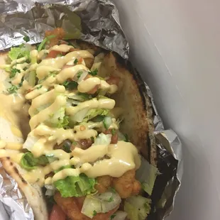 Shrimp sandwich
