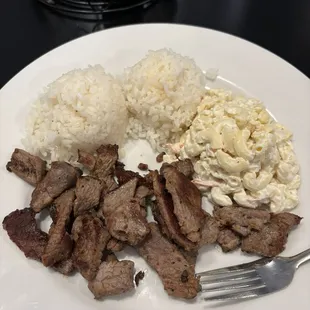 Lunch steak plate