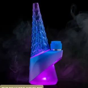 The Indiglow Peak Pro is both subtle and complex. A smooth purple and blue gradient fades over the translucent silicone base