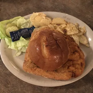 Hand breaded tenderloin