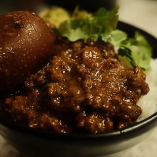 braised pork over rice