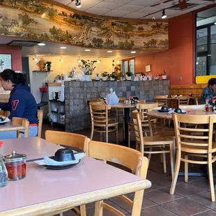 Inside the restaurant