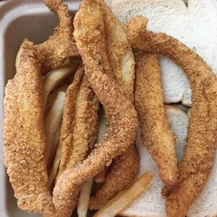 fried fish and fries
