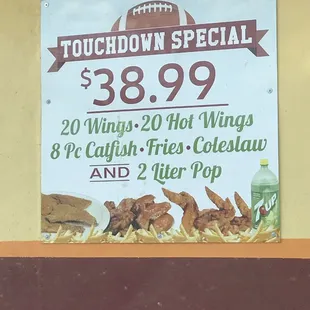 They always got specials.. ask about them.