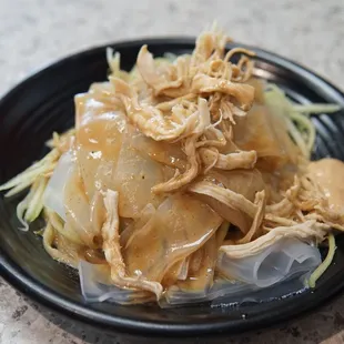 a plate of food on a table