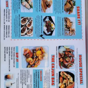 menu, sushi and sashimi