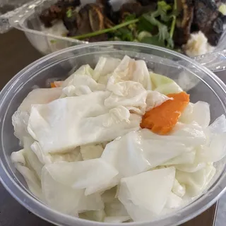 extra pickled veggies - cabbage