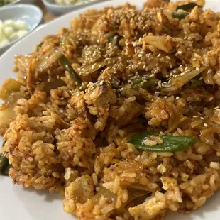 Kimchi fried rice!