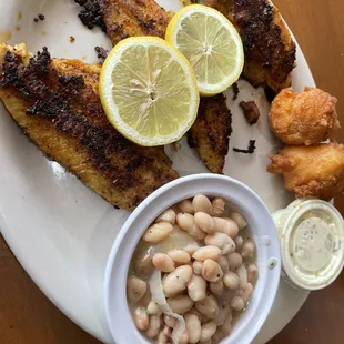 Blackened Catfish.  Again.  Lol. It's really good and it's a steal at $9.99 for lunch....  What??