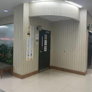 Very subtle entrance inside the Surgical Specialty Center