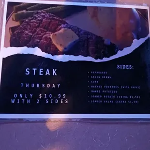 It's steak night!