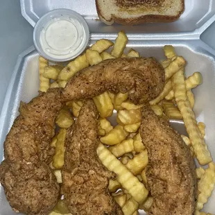 fish and chips, food