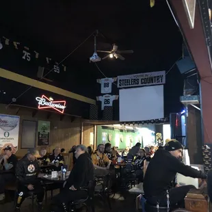 people sitting at tables