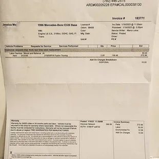 Proof Of Reciept