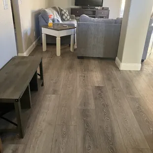 New vinyl plank floors!