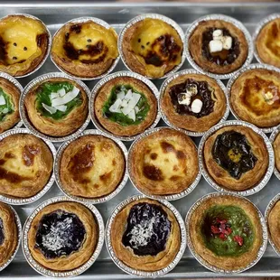 a variety of pastries