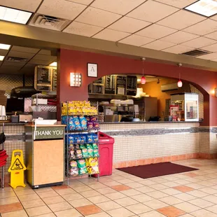 the interior of a restaurant