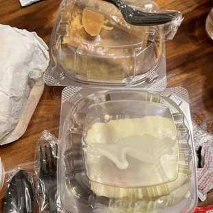 Caramel Cake and Lemon Cake