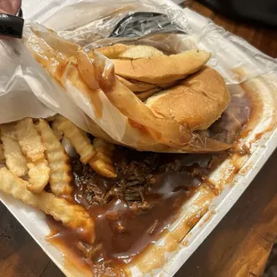 Brunt End Plate w/French Fries