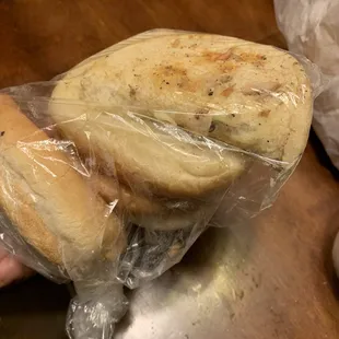 Used bread that had food scraped off and sold to me in a Family Pak