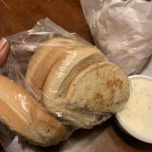 Used bread that had food and slaw scraped off sold to me in a Family Pak.