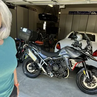 Happy owner and new Triumph Tiger GT Pro