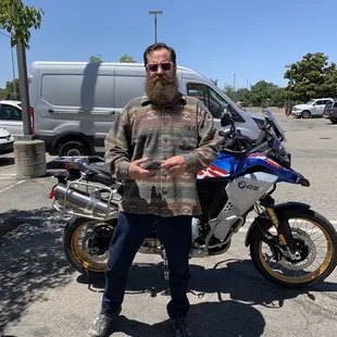 Our first BMW motorcycle purchase! Thanks A &amp; S !