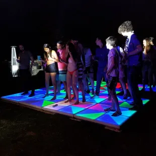 Led dance floor.