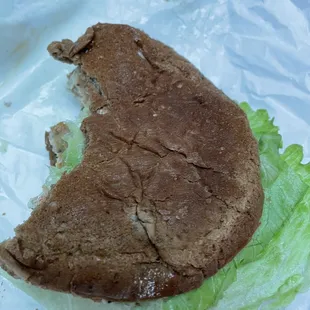 Turkey burger  mayo lettuce tomato