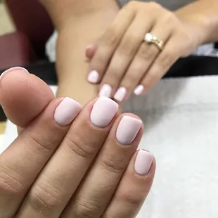 Gel mani on natural nails